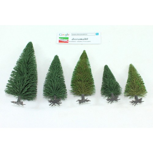 Alberi SET NOCH - altezza 7,5 a 13 cm. 1/87