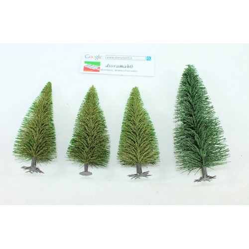 Alberi SET NOCH - altezza 10,5 a 13 cm. 1/87