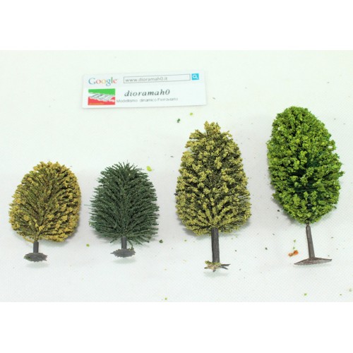 Alberi misti NOCH - altezza 6 -10,5 cm 1/87