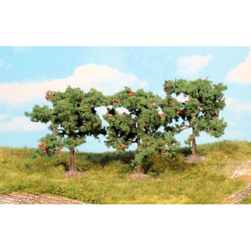 1160 HEKI - Set di tre alberi di mele 8 cm
