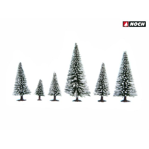 26929 NOCH - Set alberi innevati 5 - 9 cm di altezza 1/87 26929 NOCH - Set alberi innevati 5 - 9 cm di altezza 1/87