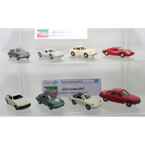 Porsche - Auto mobili Wiking Lotto 7 vetture di lusso + omaggio