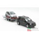 B6 600 5651 BUSCH - Motorsport-Set MB su rimorchio Häkkinen 1:87