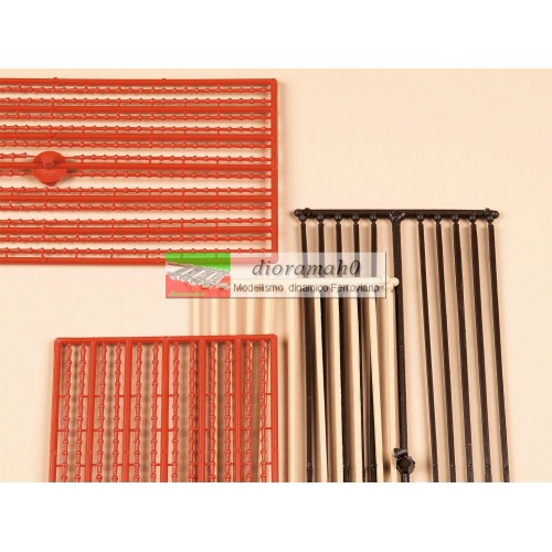 48649 AUHAGEN - Colmi e tegole per tetti set di 38 pezzi - H0 TT 48649 AUHAGEN - Colmi e tegole per tetti set di 38 pezzi - H0 TT