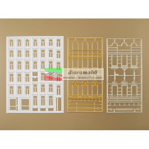 48651 AUHAGEN - 34 Finestre per palazzi H0 TT 48651 AUHAGEN - 34 Finestre per palazzi H0 TT