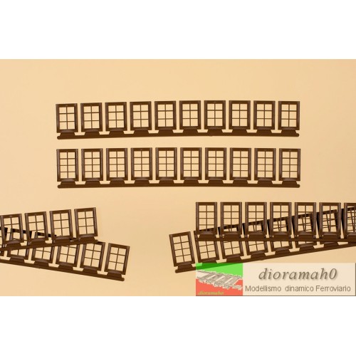 80223 AUHAGEN - Finestre marroni 1/87