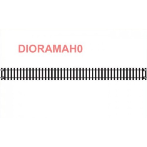 R601 HORNBY - Binario doppio dritto lungo 335 mm