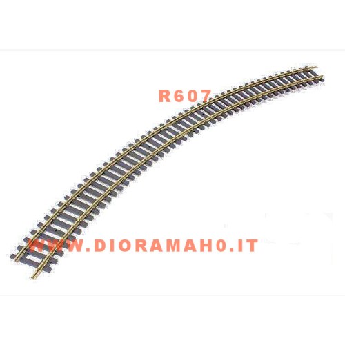 R607 HORNBY - Doppia curva raggio 438 mm