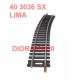 40 3036 LIMA - Binario di compensazione curvo SX per scambio