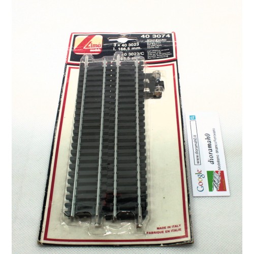 40 3074 LIMA - Binari dritti 166,5 mm 3 X 40 3023 e 1 x 403023C 1/87