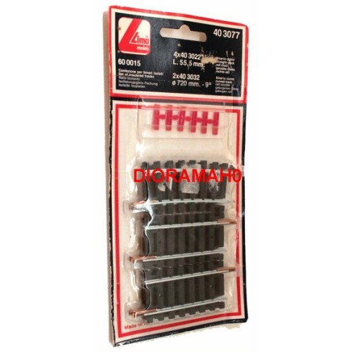 40 3077 LIMA - Binari dritti curvi e scarpette 40 3022 40 3032 1/87