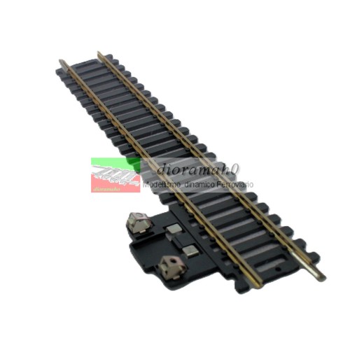 40 3923C LIMA - Binario dritto 166,5 mm con attacco corrente NICHEL SILVER