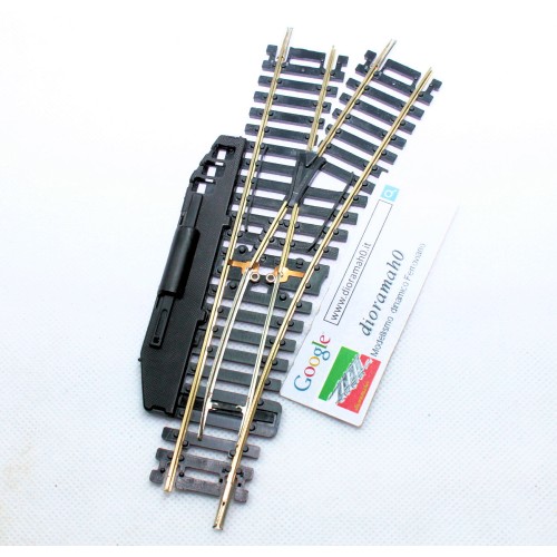 40 3950 LIMA - Scambio manuale DX 18° in Nichel silver