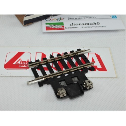 40 3924 LIMA - Binario dritto 55,5 mm con contatto in Nichel Silver