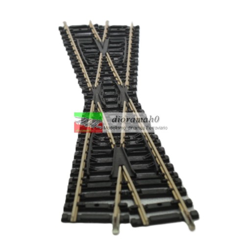 L403741 Incrocio sinistro L 240,6 mm 14° NICHEL SILVER - Lima&Jouef