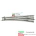 55171 PIKO H0 - Scambio destro R9 TRAVERSINE IN CEMENTO