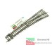 55171 PIKO H0 - Scambio destro R9 TRAVERSINE IN CEMENTO