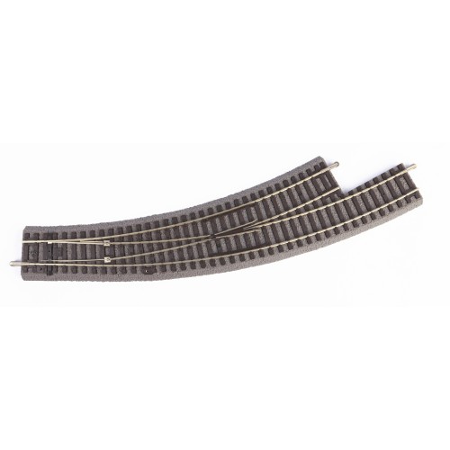 55427 PIKO - Scambio con massicciata curvo SX percorribile da R3 verso R4