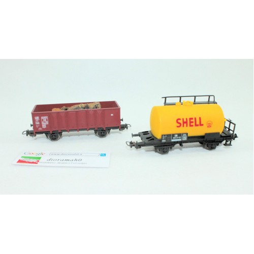 PIKO Coppia carri merci DB 1/87 