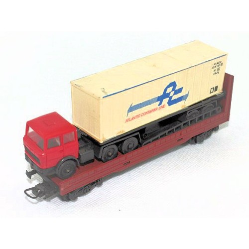 600801 LIMA - Carro pianale per il trasporto camion LIMA compreso 1/87 600801 LIMA - Carro pianale per il trasporto camion LIMA compreso 1/87
