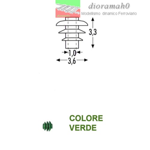 157 SOMMERFELDT - Isolatore verde 24 PZ