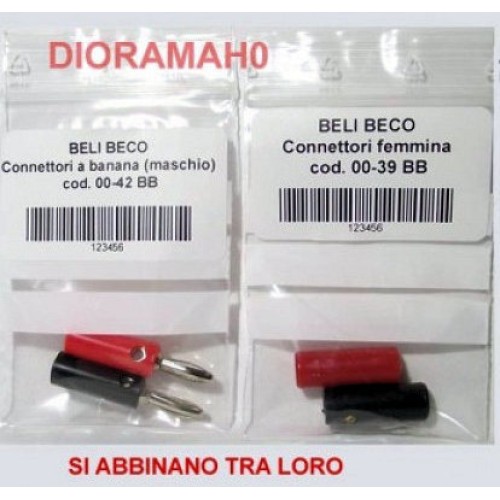 0042 BELI BECO - Connettori a banana 4 mm 0042 BELI BECO - Connettori a banana 4 mm