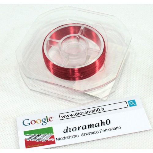 010 60 DIORAMAH0 - Micro filo rosso 100 mt