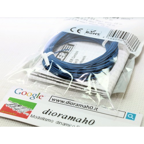 163786 FALLER - Cavo 0.04 mm² colore Blue 10 m.