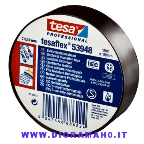 53731 TESA - Nastro adesivo isolante NERO