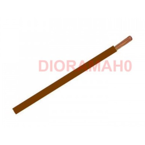 Cavo unipolare sezione 0,22 mmq MARRONE 5 mt