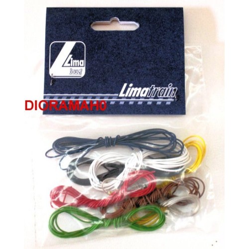 L600518 LIMA - Confezione nuova 8 cavetti colorati  L600518 LIMA - Confezione nuova 8 cavetti colorati