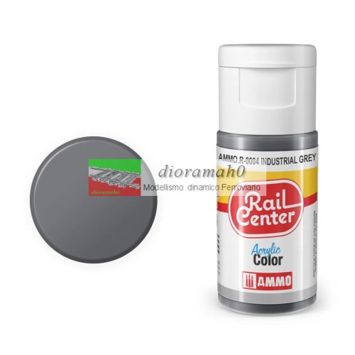 AMMO R-0004 Rail center- Grigio industriale Vernice acrilica opaca