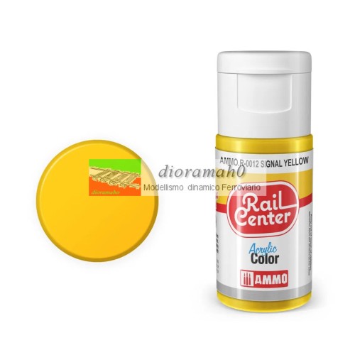 AMMO R-0012 Rail center - Giallo segnale opaco vernice acrilica