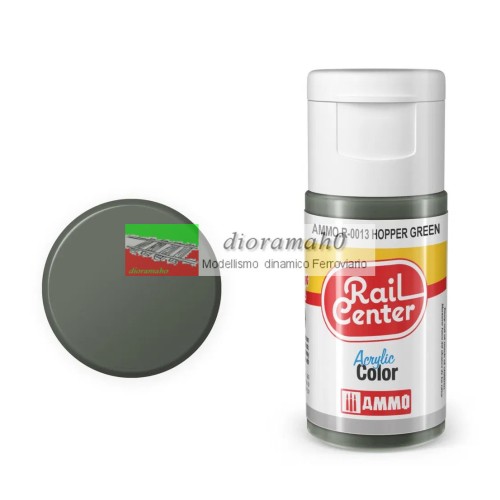 AMMO R-0013 Rail center - Verde tramoggia opaco vernice acrilica
