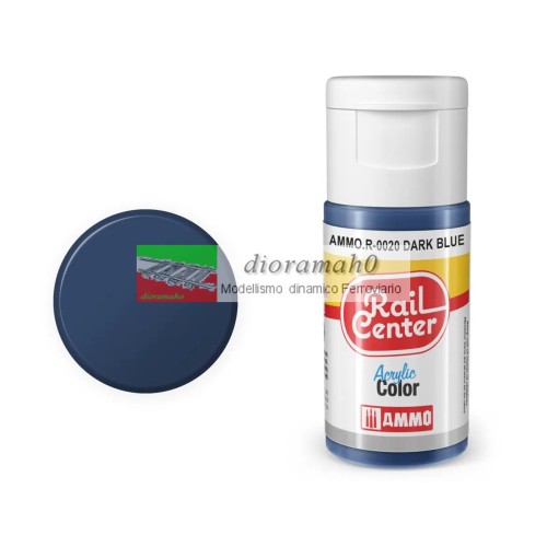 AMMO R-0020 Rail center - Blu scuro opaco vernice acrilica AMMO R-0020 Rail center - Blu scuro opaco vernice acrilica