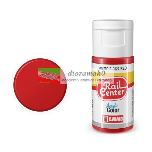 AMMO R-0022 Rail center - Rosso opaco vernice acrilica