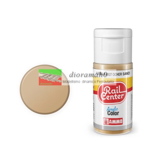 AMMO R-0027 Rail center -  Ocra sabbia opaco vernice acrilica