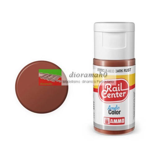 AMMO R-0033 Rail center - Ruggine scuro opaco vernice acrilica