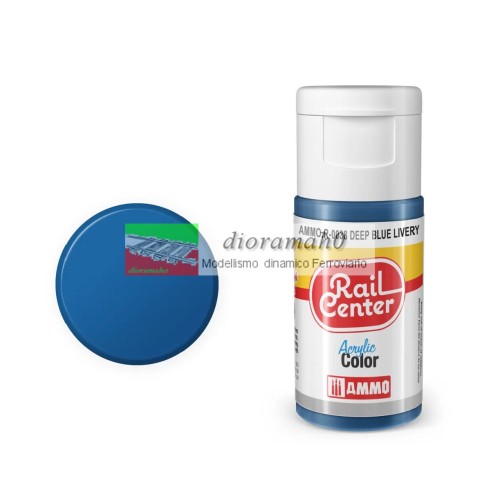 AMMO R-0038 Rail center - Blu intenso opaco vernice acrilica