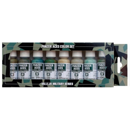 770126 FALLER - 8 Colori per CARRI ARMATI by VALLEJO 770126 FALLER - 8 Colori per CARRI ARMATI by VALLEJO