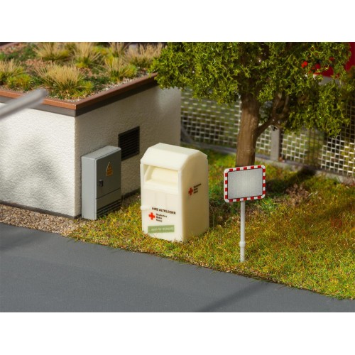 180932 FALLER - Cassonetto raccolta abiti usati 1/87