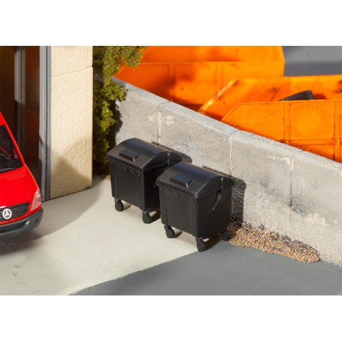 180933 FALLER - Due cassonetti rifiuti urbani 1/87
