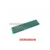 Basetta millefori vetronite doppia faccia 80x20 mm