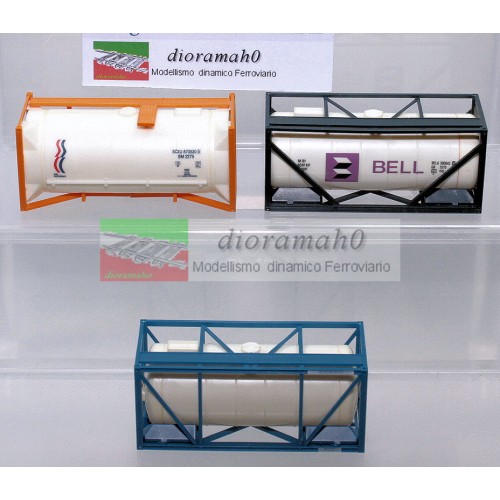 00333 DI - FLEISCHMANN Set di tre container per liquidi (20 FT) 1/87