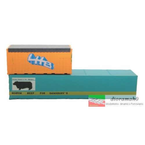 00380 DI - ROCO Set di container (20 + 40 FT) 1/87
