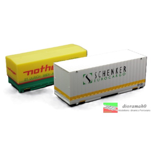 00397 DI - WIKING Coppia Container con gambe 1:87