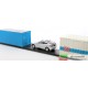 79 566 WIKING - Container su pianale con auto Mercedes B. 1:87