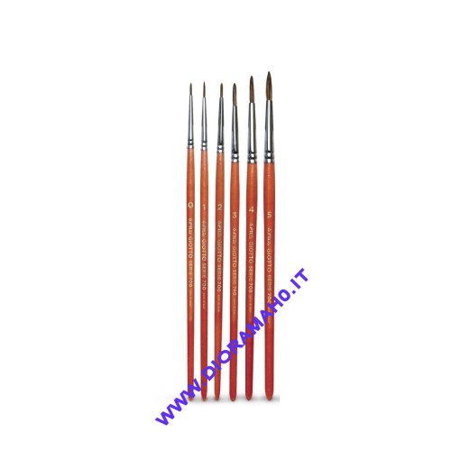 SERIE ART 700 - GIOTTO Pennello a pelo di bue punta tonda - n. 0 1 2 3 4 5