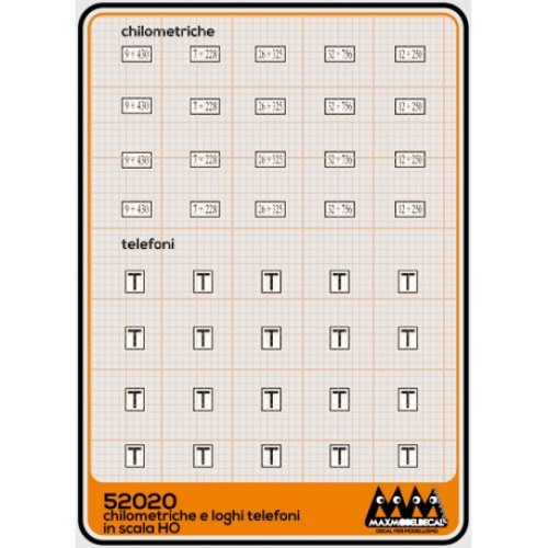 52020 MAX MODEL - Chilometriche FS e loghi Telefono