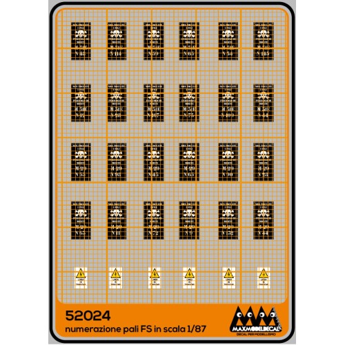 52024 MAX MODEL - Numerazione Pali e chilometriche FS